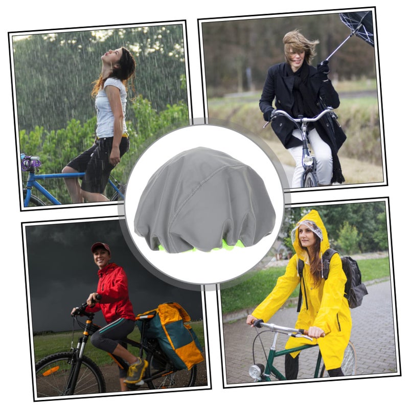 3 Pack Reflective Cycling Helmet Cover Protector Lightweight Outdoor Safety Shield - Image 5