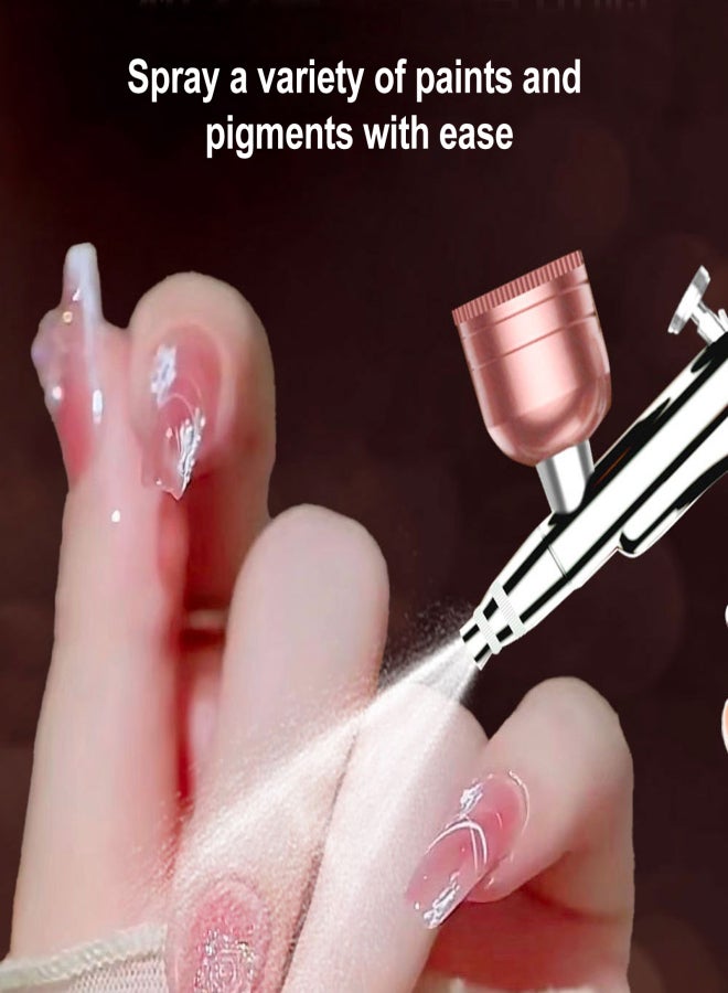 Cordless Airbrush Set Auto Handheld Air Brush for Makeup Nail Art Cake Decor Model Painting Barber - Image 5