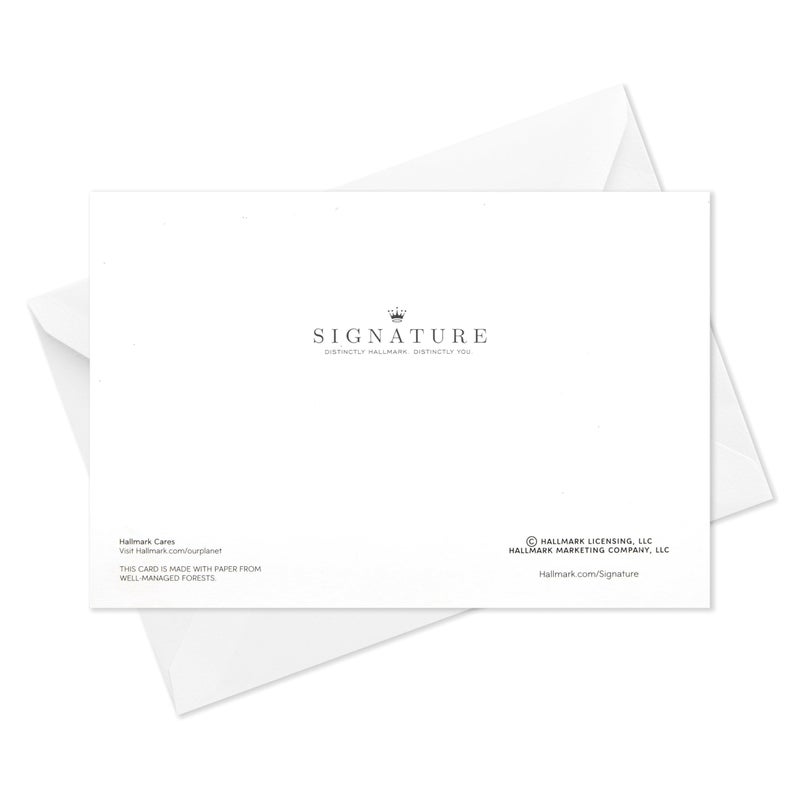 Hallmark Signature Mazel Tov Blank Card (Blue and Gold Confetti) - Image 5