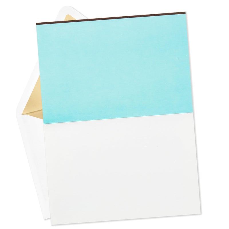 Hallmark Signature Mazel Tov Blank Card (Blue and Gold Confetti) - Image 2