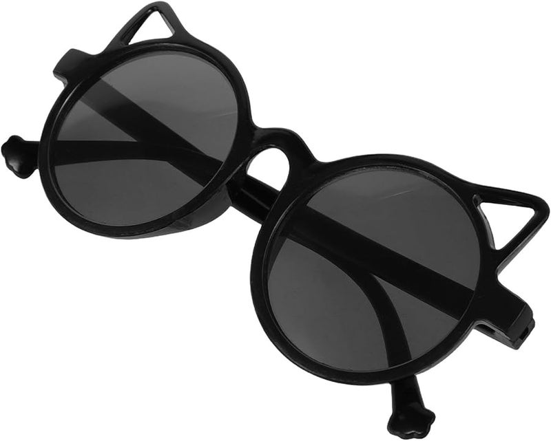 Cat Ear Sunglasses UV Protection Black Frame Summer Eyewear For Boys - Image 1