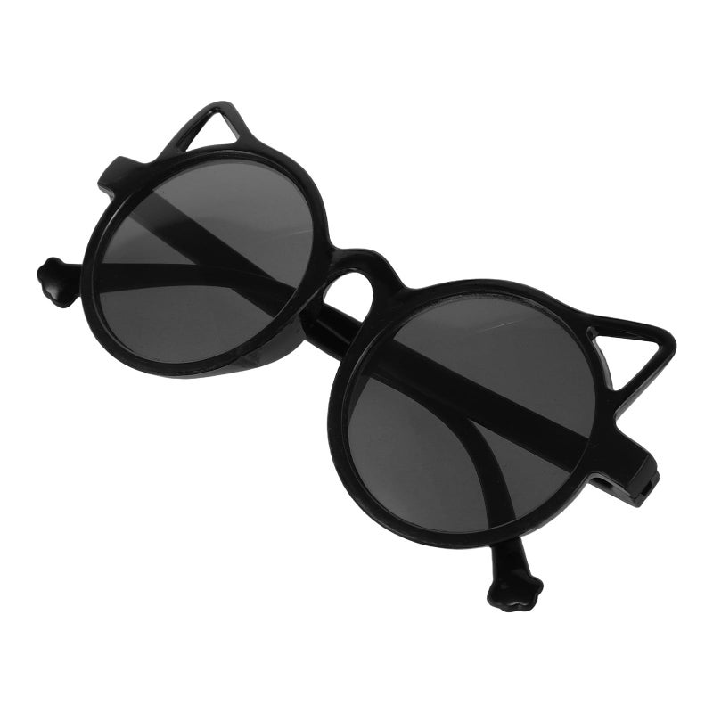Cat Ear Sunglasses UV Protection Black Frame Summer Eyewear For Boys - Image 2