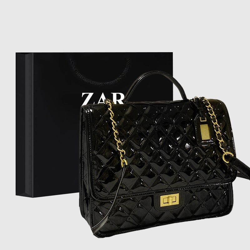 Ghana Preface Backpack Women'S New Large Capacity Commuter High-Grade Western Style Chanel Style Rhombus Handbag - Image 1