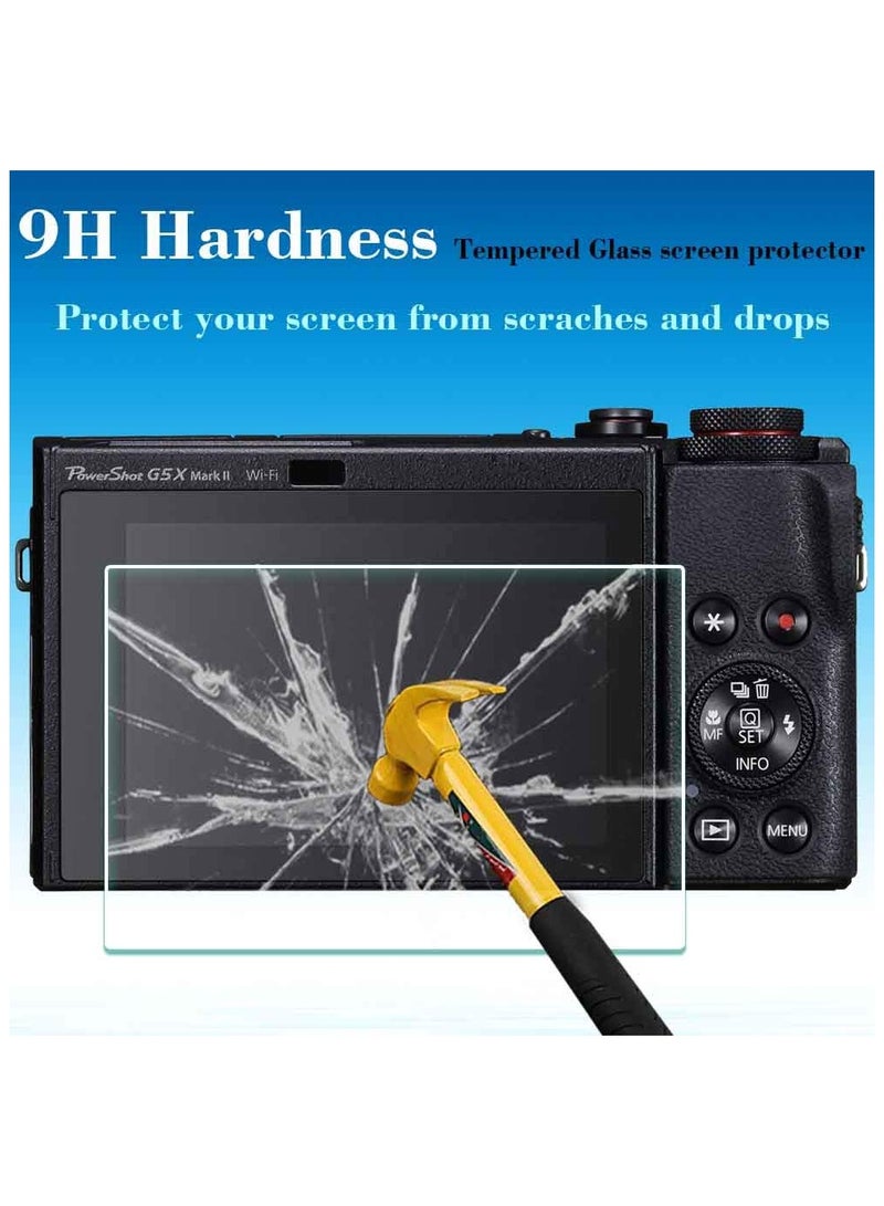 2 Pack Screen Protector Tempered Glass for Canon PowerShot G7 X Mark II G9 X Digital SLR Camera - Image 3