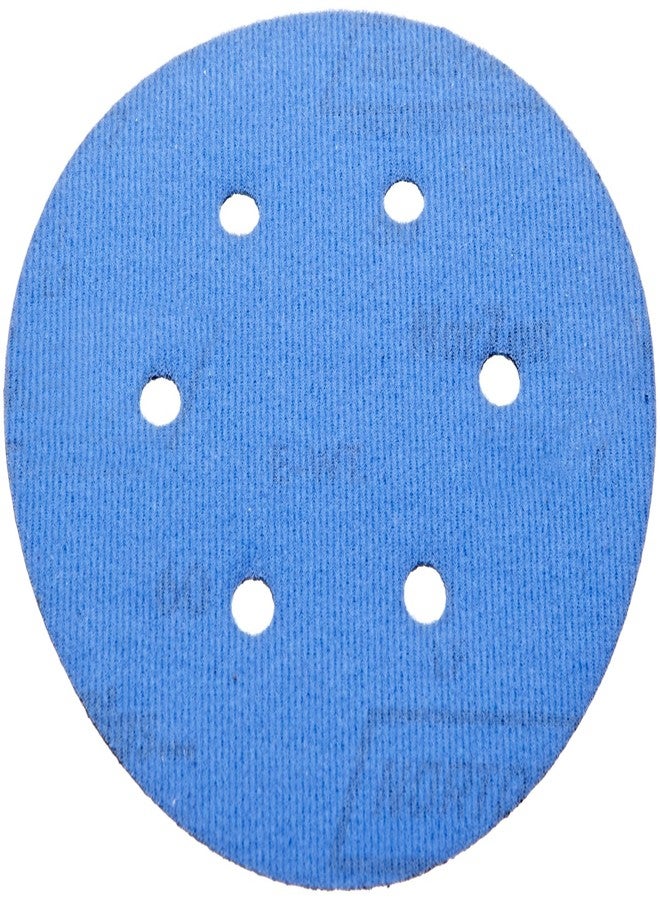 Norton 3X High Performance Hook and Sand Paper Discs with 6 Hole, Ceramic Alumina, 6 in. Diameter, Grit P60 Coarse (Pack of 10) - Image 2