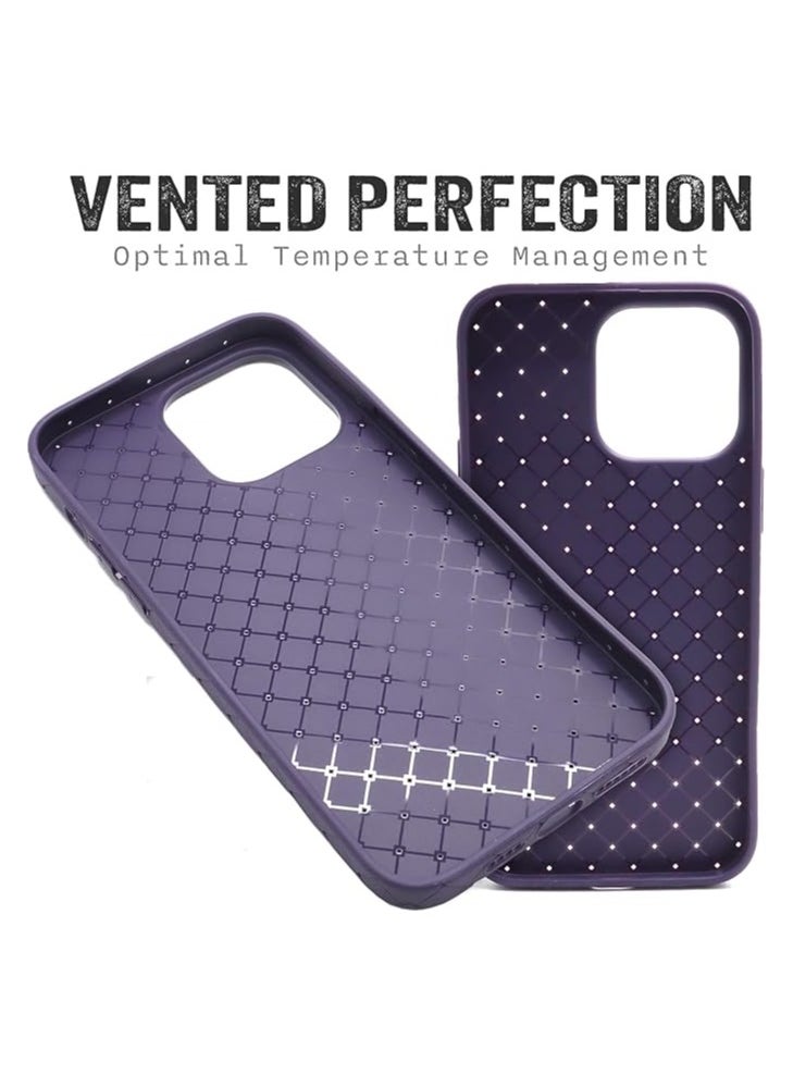 ARNOTEC - Suitable for iphone15 pro max all-inclusive BV design woven straight edge breathable and cooling mobile phone case soft case - Image 1