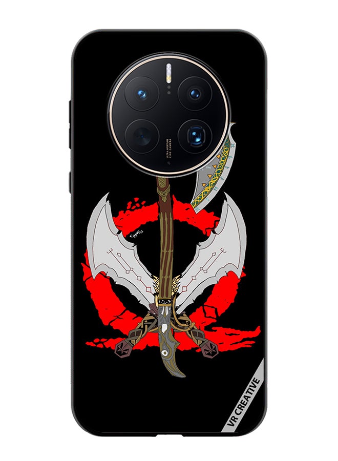 VR CREATIVE Protective Case Cover For Huawei Mate 50 Pro God Of War Weapons Design Multicolour - Image 1