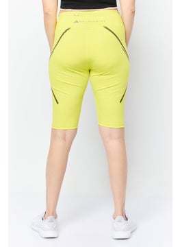Adidas Adidas by Stella McCartney Women Sportswear Fit Running Bike Short, Lemon  - Image 4