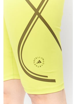 Adidas Adidas by Stella McCartney Women Sportswear Fit Running Bike Short, Lemon  - Image 3