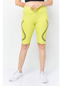 Adidas Adidas by Stella McCartney Women Sportswear Fit Running Bike Short, Lemon  - Image 1