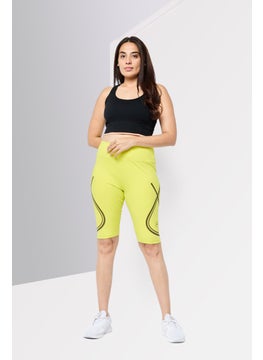 Adidas Adidas by Stella McCartney Women Sportswear Fit Running Bike Short, Lemon  - Image 2