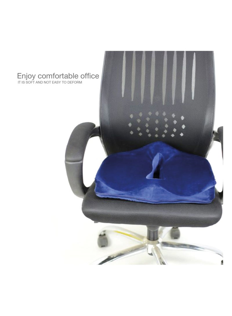 Max Comfort Coccyx Seat Cushion for Back and Coccyx Pain Prevention - Memory Foam - Image 3