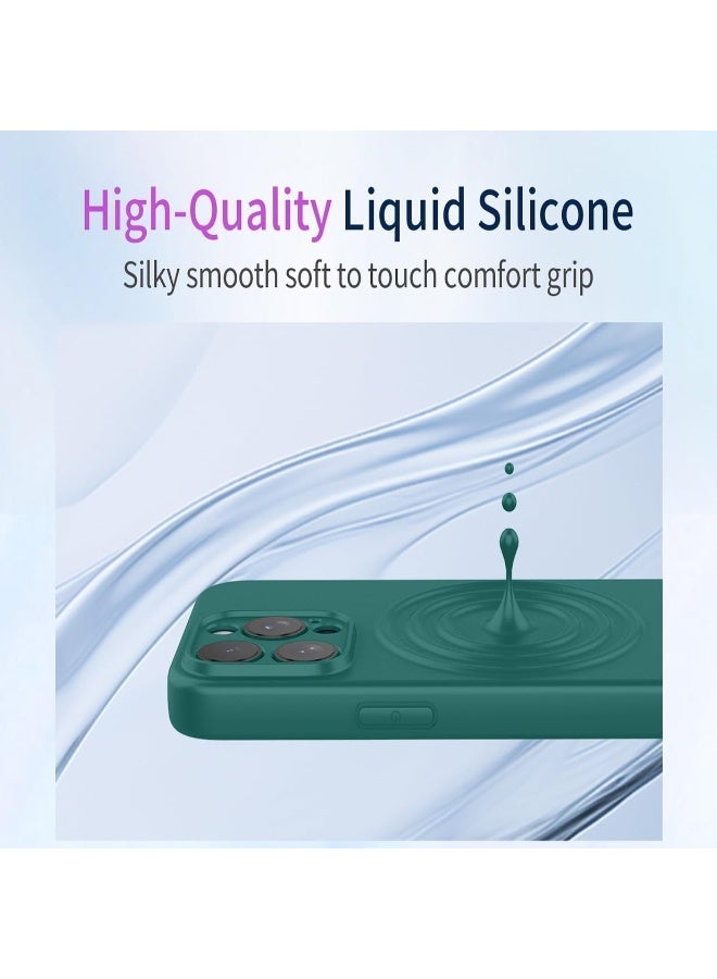 Muzz حافظة ل Reno14، حافظة مطاطية سائلة مع بطانة ميكروفايبر ناعمة، رقيقة ومضادة للصدمات مع غطاء حماية للكاميرا ل Reno 14 5G (أخضر) - Image 5