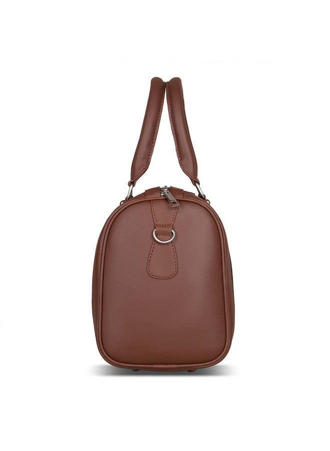 ZOUK حقائب يد مصنوعة يدويًا من الجلد النباتي المطبوعة للنساء من زوك مع مقبضين مزدوجين وحزام قابل للفصل (متعدد الألوان) - Image 5