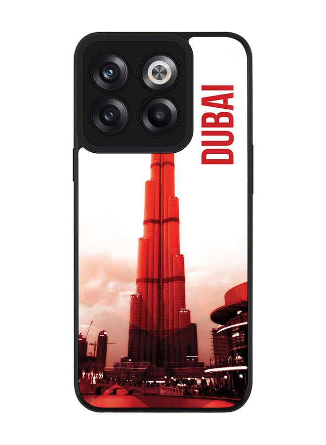 Stylizedd Rugged Black edge case for OnePlus 10T Slim fit Soft Case Flexible Rubber Edges Anti Drop TPU Gel Thin Cover - Dubai - The Burj - Image 1