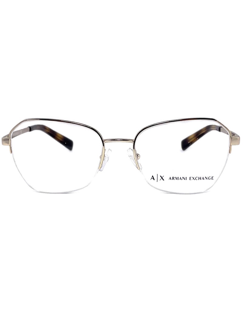 ارماني اكسشينج أرماني إكستشينج AX1045 6110 53 نظارة ذهبية شاحبة - Image 1