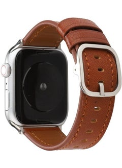 PROMASS Ethnic Replacement Watchband For Apple Watch Series 1/2/3/4/5/6/7/SE 38-40-41mm Brown 