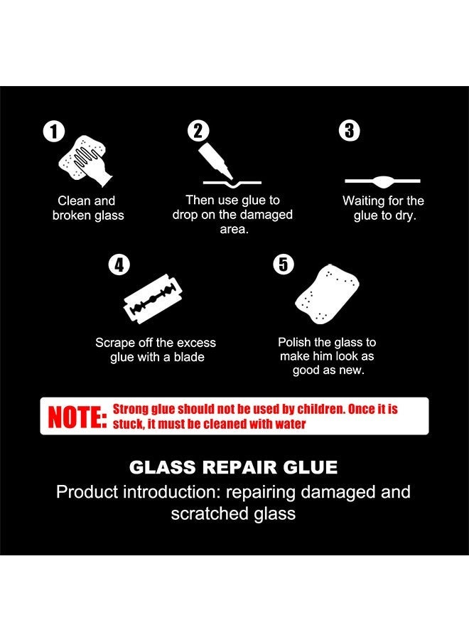 EELHOE Automotive Glass Nano Repair Fluid 30ml，for Glass Chips and Cracks, DIY Car Windshield Repair Kit, Car Windscreen Glass Repairing Glue for Bulls Eyes - Image 4