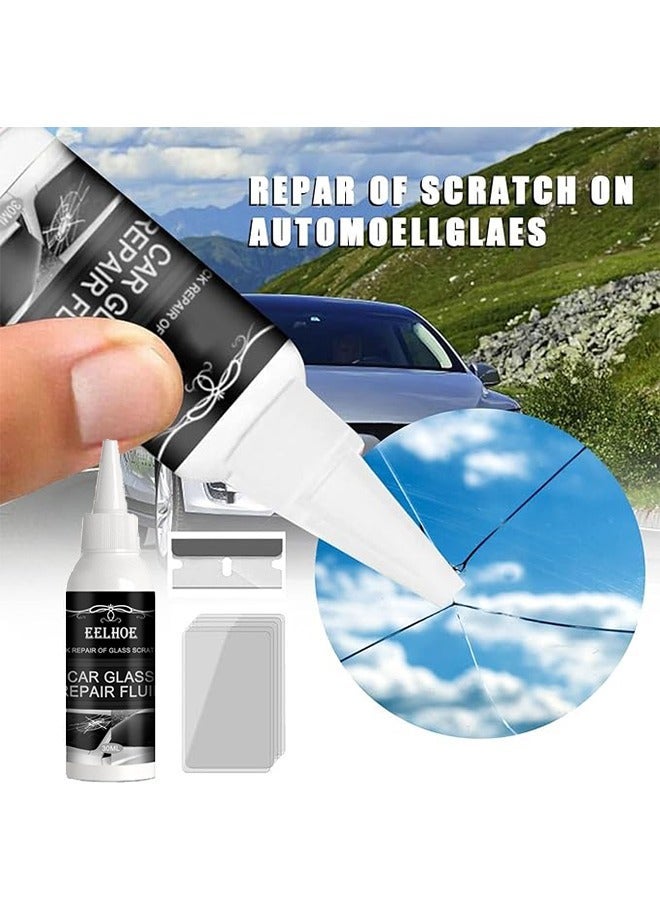EELHOE Automotive Glass Nano Repair Fluid 30ml，for Glass Chips and Cracks, DIY Car Windshield Repair Kit, Car Windscreen Glass Repairing Glue for Bulls Eyes - Image 5