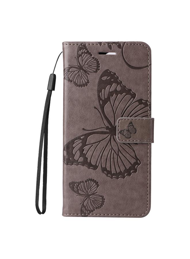 اس-توب جراب لهاتف iPhone 16 Pro، جراب هاتف جلدي قلاب بنقشة فراشة ثلاثية الأبعاد - Image 2