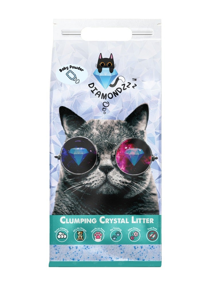 NUTRAPET NUTRAPET Diamondzzz Clumping Cat Litter Silica Gel Baby Powder - 2.7kg - Image 1