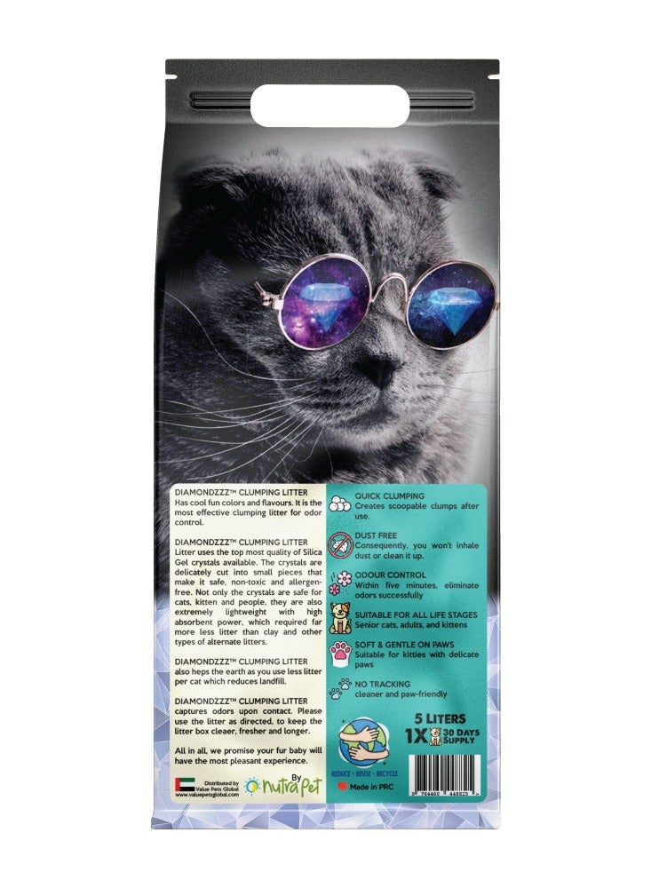NUTRAPET NUTRAPET Diamondzzz Clumping Cat Litter Silica Gel Baby Powder - 2.7kg - Image 2