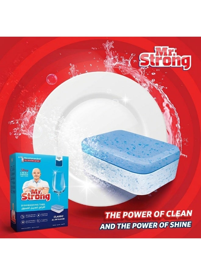 Mr. Strong Strong & The Best Dishwashing Tablets Classic 40 Tablets - Image 4
