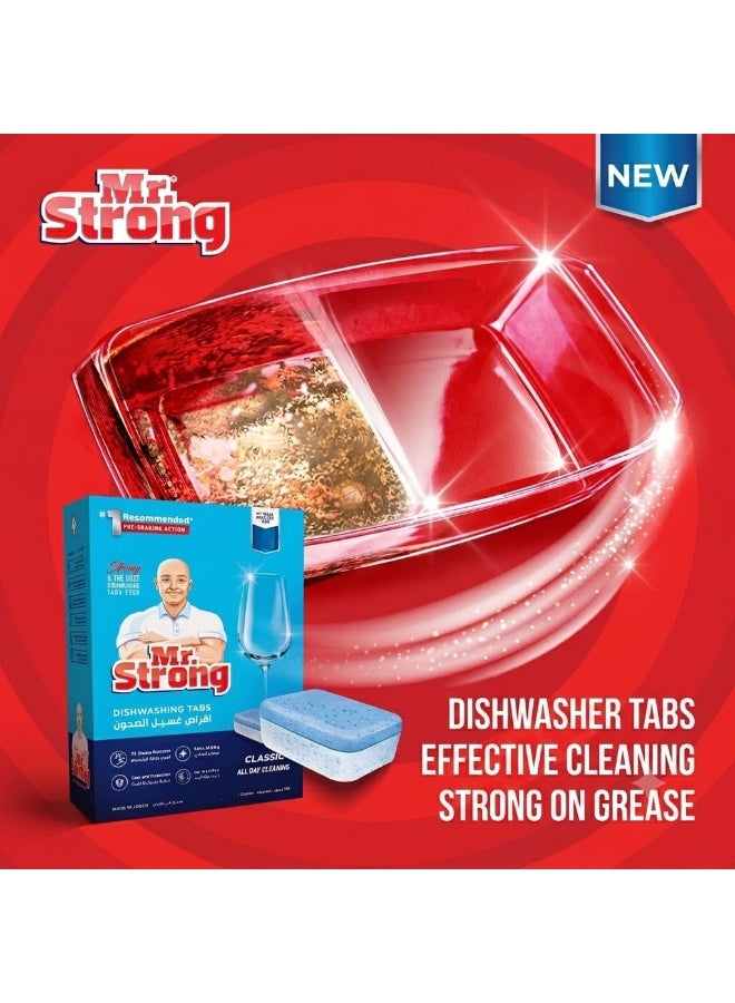 Mr. Strong Strong & The Best Dishwashing Tablets Classic 40 Tablets - Image 3