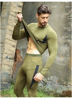 General Men's Thermal Underwear Sets Top & Long Johns Fleece Sweat Quick Drying Thermo Base Layer  - Image 4