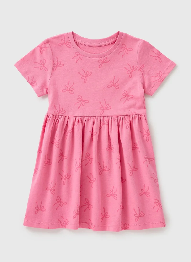 Matalan Girls Pink Bow Dress