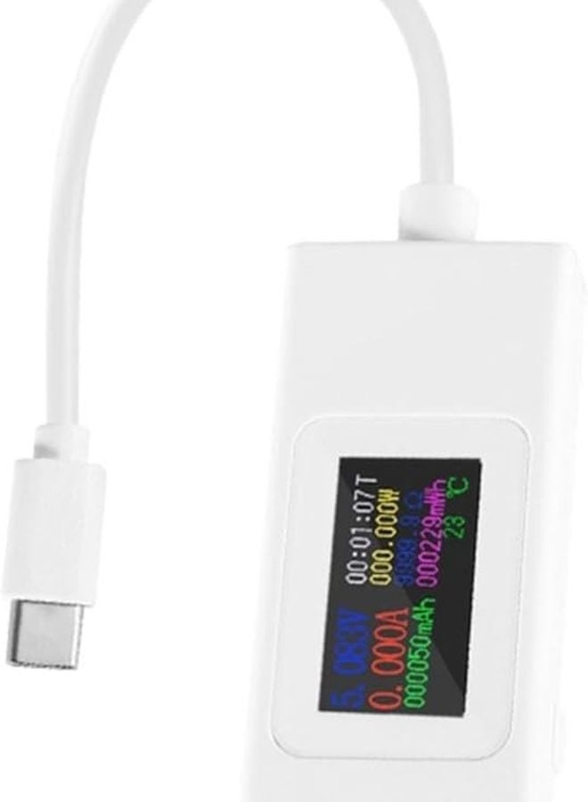 KWS 065C USB C Power Meter Tester 4 30V 6 5A Supports QC2 0 QC3 0 PD VOOC Color 066C White - Image 1