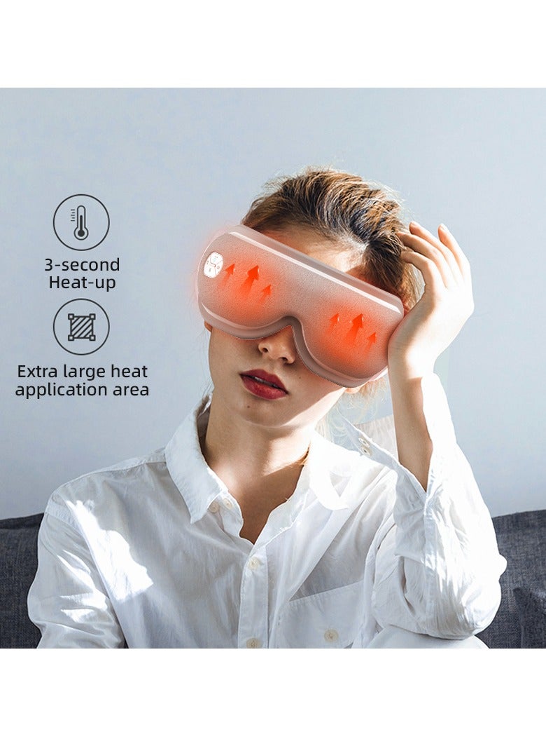 BlueFire Bluetooth Smart Eye Massager Machine with Heat, Air Compression, Vibration & Music - 5 Massage Modes, 1500mAh Battery, Type-C Charging, Portable & Foldable for Eye Strain & Headache Relief - Image 3