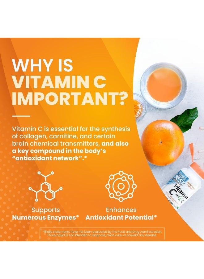 Doctor's BEST Vitamin C Featuring Quali-C 1000 Mg 120 Veggie Caps  - Image 4