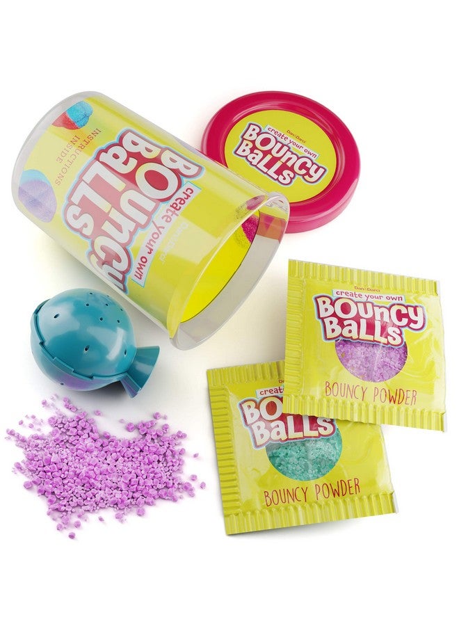 Dan&Darci اصنع كرة قفز خاصة بك - 12 مجموعة فردية - هدايا حفلات علمية - أنشطة رائعة لحفلات عيد الميلاد للأطفال - اصنع 12 كرة كريستالية - فنون وحرف يدوية ممتعة للأطفال - مشاريع STEM - Image 2