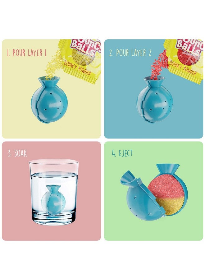 Dan&Darci اصنع كرة قفز خاصة بك - 12 مجموعة فردية - هدايا حفلات علمية - أنشطة رائعة لحفلات عيد الميلاد للأطفال - اصنع 12 كرة كريستالية - فنون وحرف يدوية ممتعة للأطفال - مشاريع STEM - Image 4