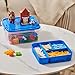 WMM Storage Organizer Bins for Lego Building Blocks Storage with Building Baseplate Lid Storage Containers for Building Brick Storage Plastic Stackable Organizer Bin - Image 4