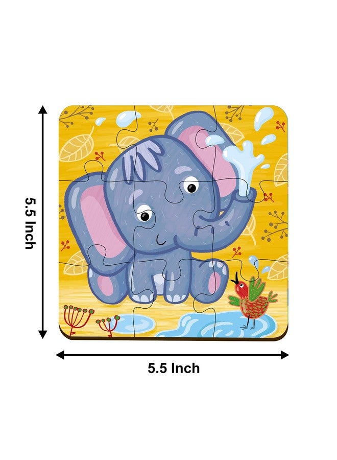 ويبي لعبة أحجية الحيوانات الخشبية للبالغين من ويبي، 4 في 1، 36 قطعة - Image 4