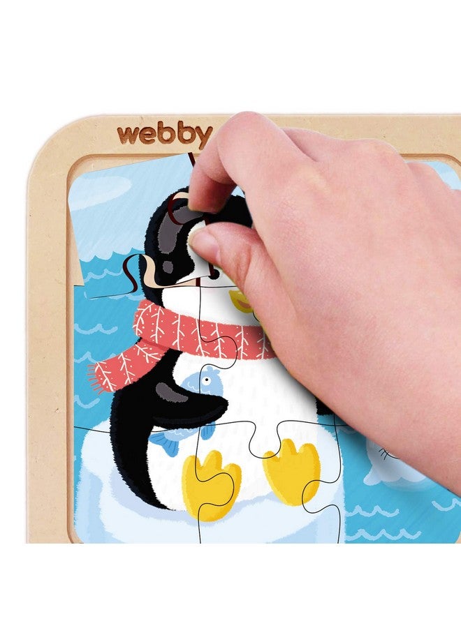 ويبي لعبة أحجية الحيوانات الخشبية للبالغين من ويبي، 4 في 1، 36 قطعة - Image 3