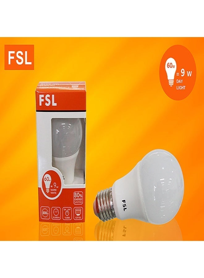 FSL 9W LED , Warm White 3000K Non-Dimmable - Image 1
