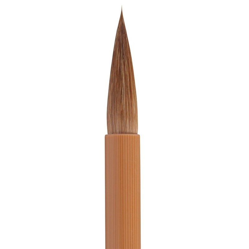 Zig Brush Large (Kaisho) & Small (Rakushi) Brush Set 2-Piece Set No.3 and No.7 Natural Hair Brush Great for Professional Artists,Art Students, Art Teachers and Calligraphers.Country of Origin Japan - Image 2