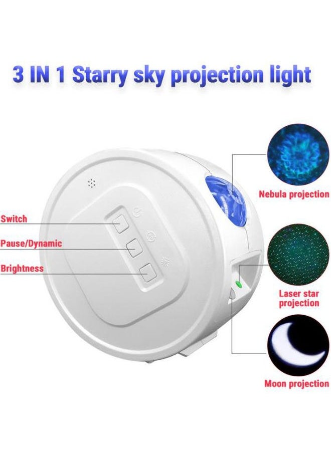 Generic LED Ocean Corrugated Starry Sky Sleep Projector Light,Star Galaxy Light Projector Ocean Wave LED Night Light Lamp with Remote Control Colors Changing Music Bluetooth Speaker Timer for Baby  - Image 4