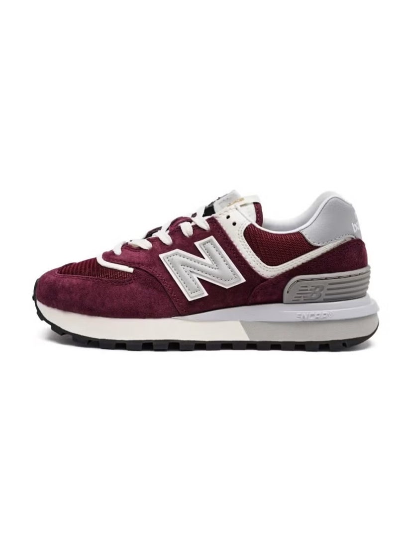 New Balance 574 Low Top Sneakers Wine Red/Grey - Image 1