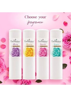 Enchanteur Pack Of 4 Enticing Perfumed Talcum Powder 4 x 125grams  - Image 1
