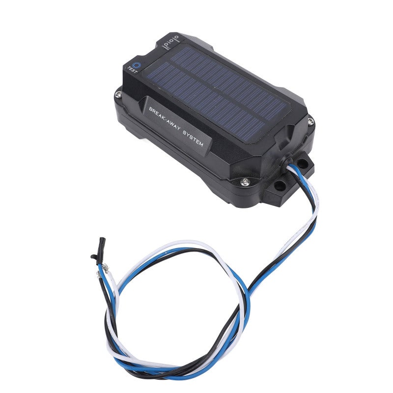Trailer Breakaway Brake Controller Kit: IP65 Waterproof ABS Shell With Built-In Solar Panel - Enhanced Safety Solar Powered Breakaway System for 1 or 2 Axle Caravans and Trailers With Electric Brakes - Image 3