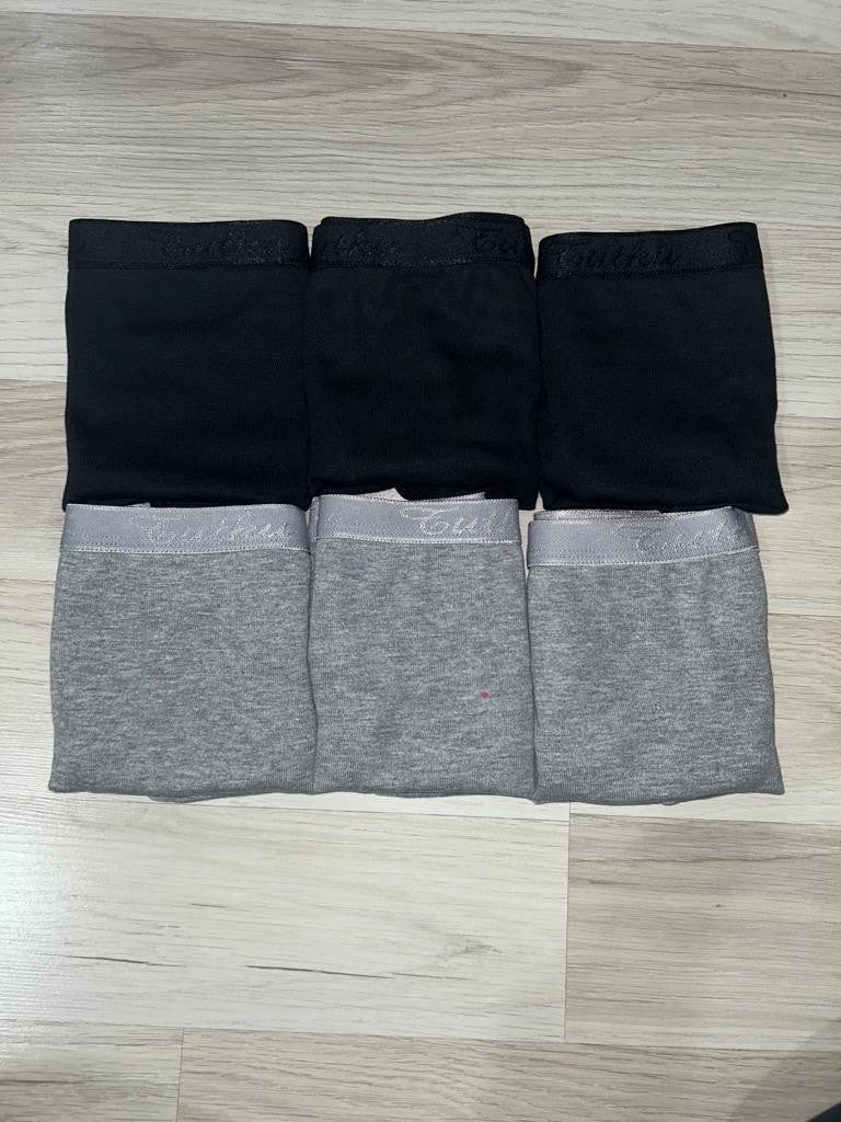 Tutku Passion 3 Pack Black-Grey Passion Soft Women's Slip Panties  - Image 1