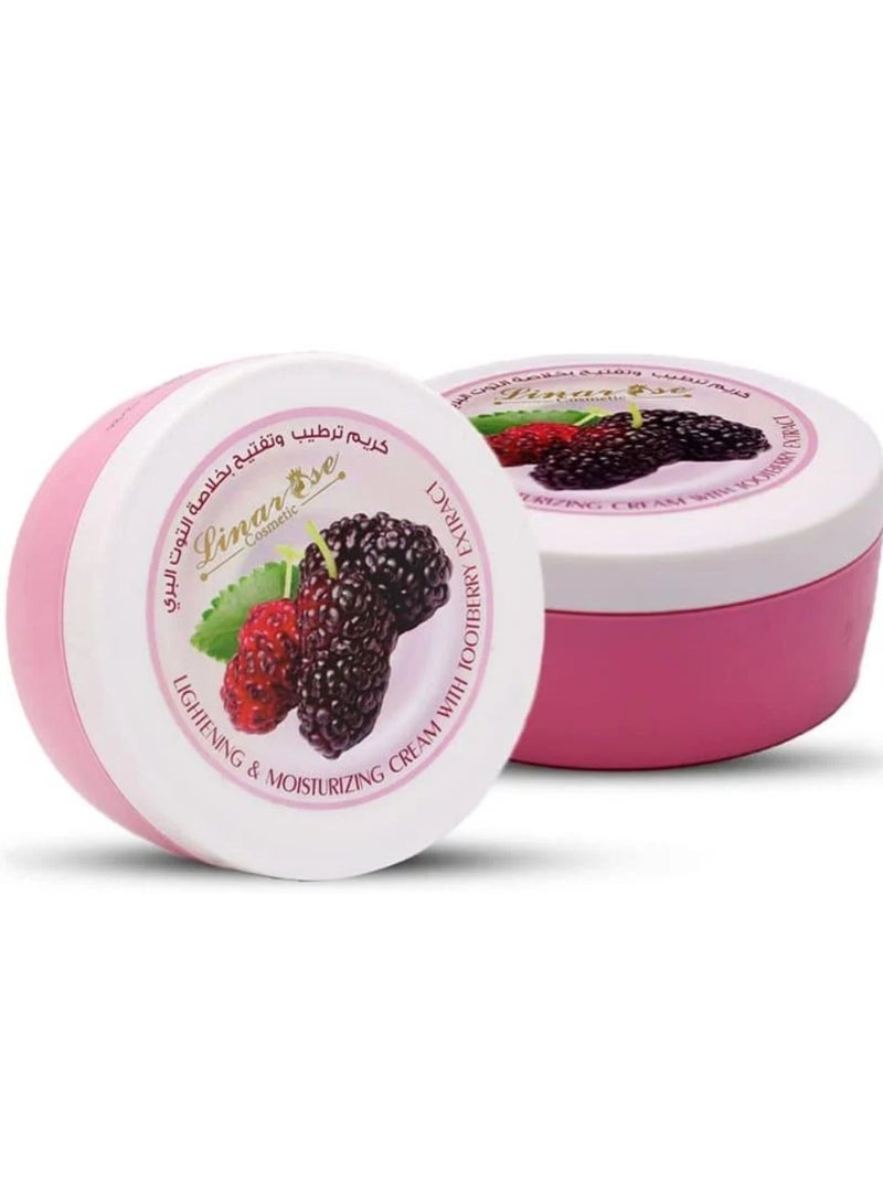 لينا روز كريم ترطيب وتفتيح البشرة بخلاصة التوت البري  250 مل - Image 3