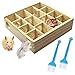 Allazone Wooden Maze Tunnel Toy with Cover Small Pet Animals Sport Toy Funny Toy for Mice Dwarf Hamster Small Gerbil - Image 3