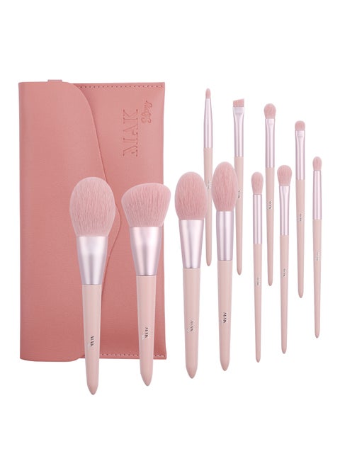 Makeup Brushes 11 PCS Set with PU Leather Bag (11 Pcs + PU Leather Bag)