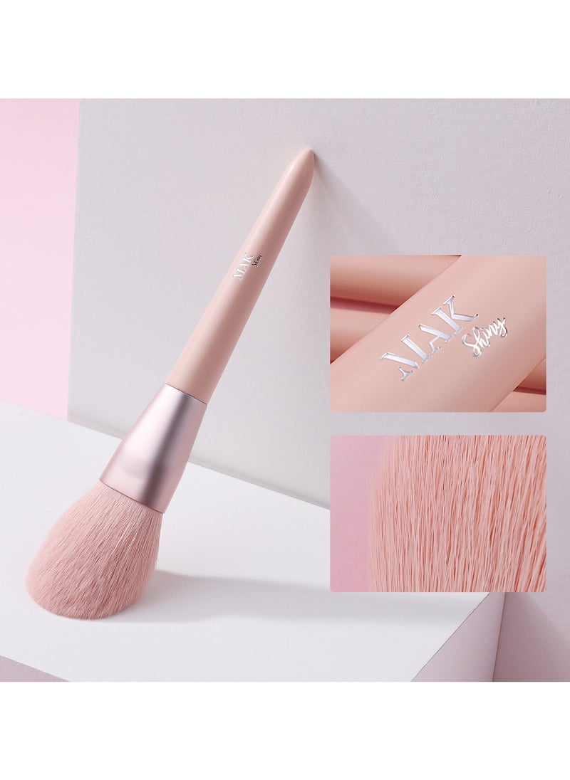 MAK Shiny - Makeup Brushes 11 PCS Set with PU Leather Bag (11 Pcs + PU Leather Bag) - Image 1