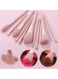 MAK Shiny Makeup Brushes 11 PCS Set with PU Leather Bag (11 Pcs + PU Leather Bag)  - Image 5